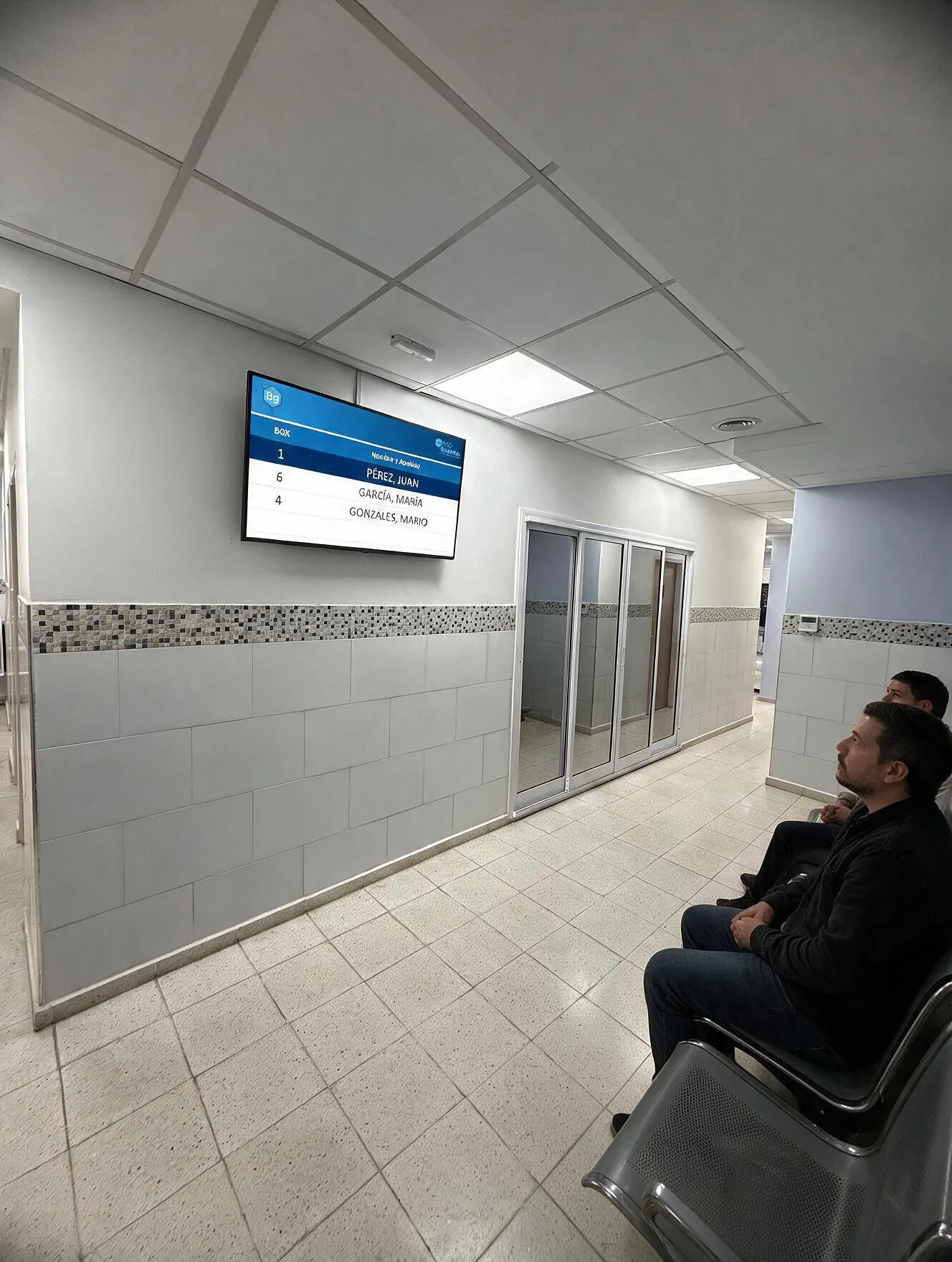 Sala de espera para la extracción